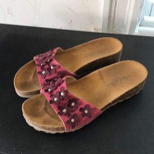 Vera Pelle Italy made slippers flip flop flipflop